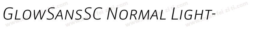 GlowSansSC Normal Light字体转换